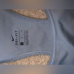 Worn a couple times, blue sports bra.
